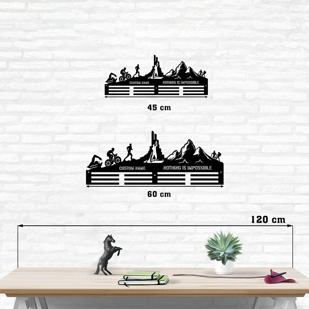 Personalized Medal Hanger | Triathlon Medal Hanger