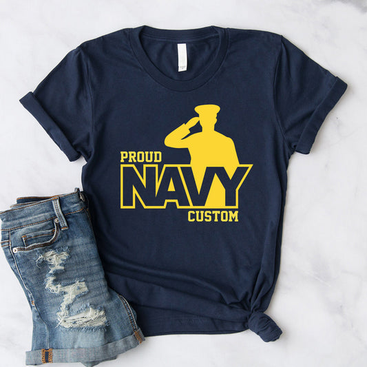 Custom Proud Navy Family Sweatshirt/ T-shirt.