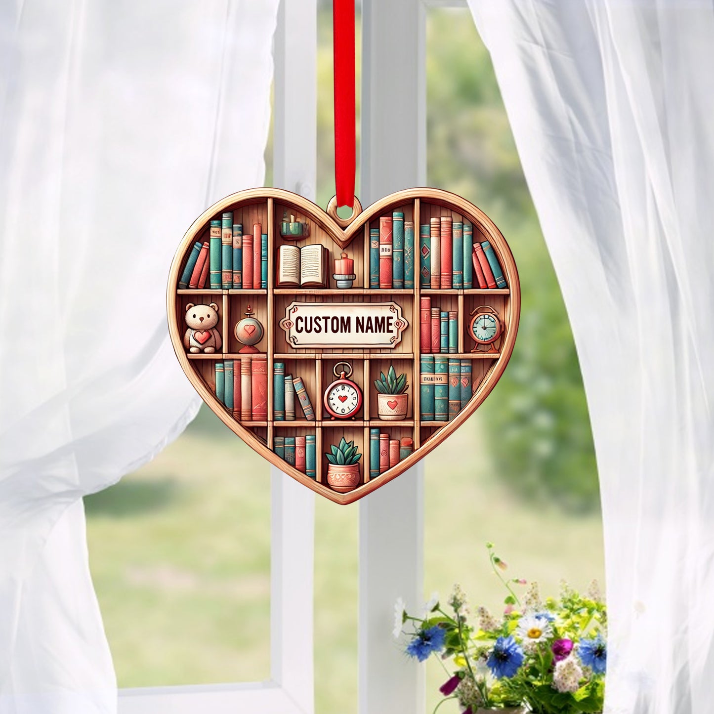 Custom Bookshelf Ornament