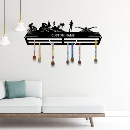 Custom Medal Holder | Triathlon Medal Hanger