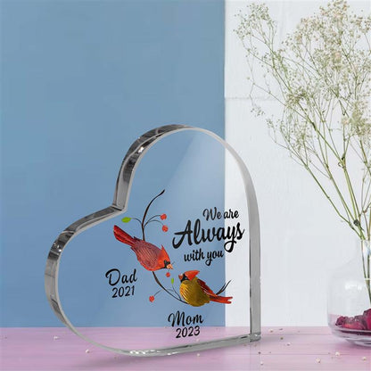 Custom Memorial Heart Acrylic Plaque