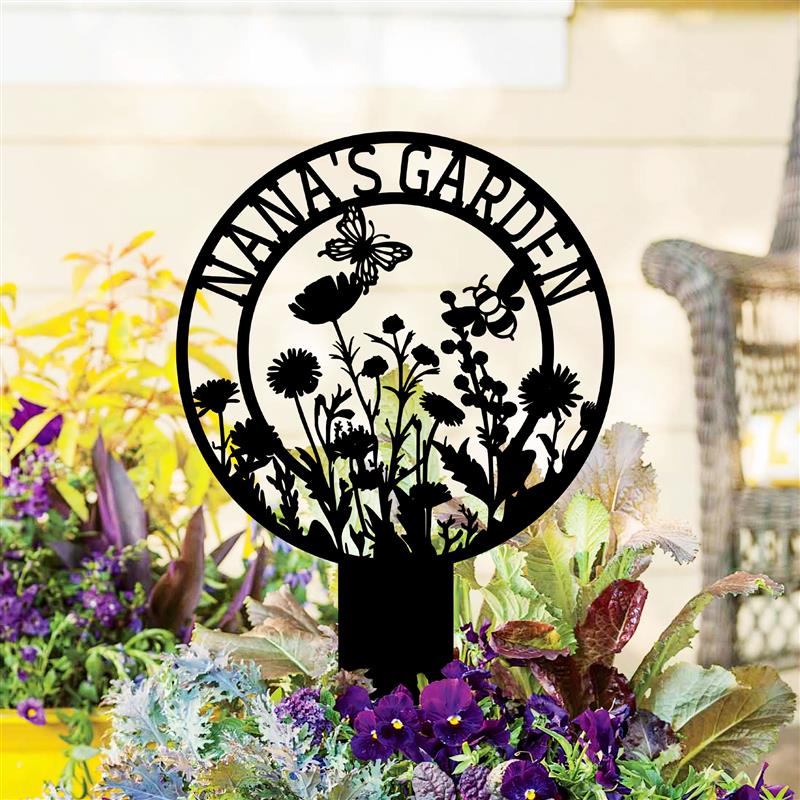 Custom Garden Metal Sign