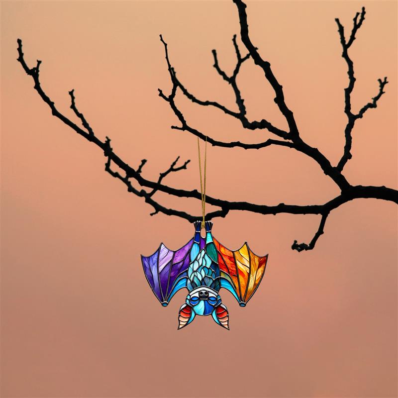 Bat Colorful Acrylic Ornament Suncatcher
