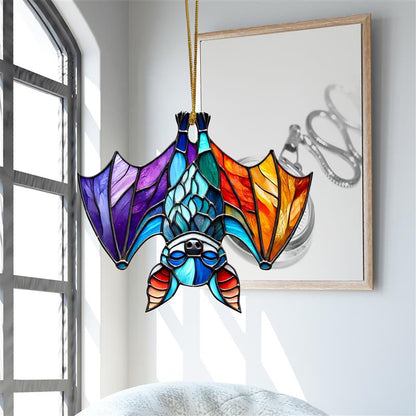 Bat Colorful Acrylic Ornament Suncatcher