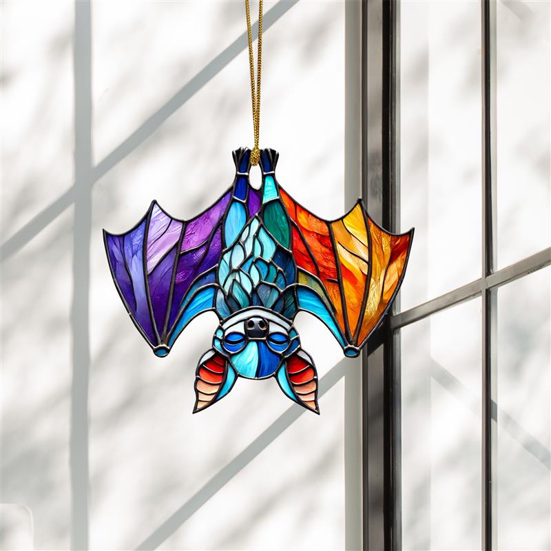 Bat Colorful Acrylic Ornament Suncatcher