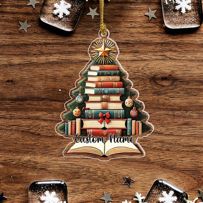 Custom Book Christmas Ornament