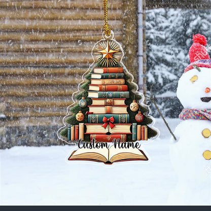 Custom Book Christmas Ornament