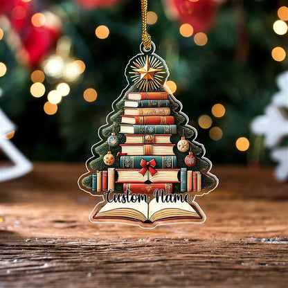 Custom Book Christmas Ornament