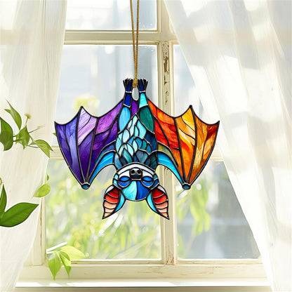 Bat Colorful Acrylic Ornament Suncatcher